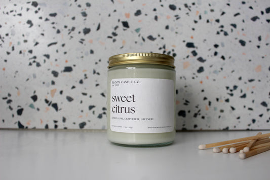 sweet citrus candle