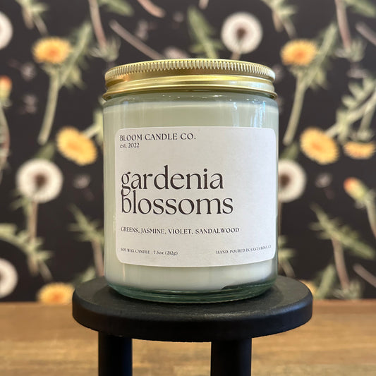gardenia blossoms candle