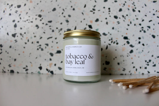 tobacco & bay leaf candle