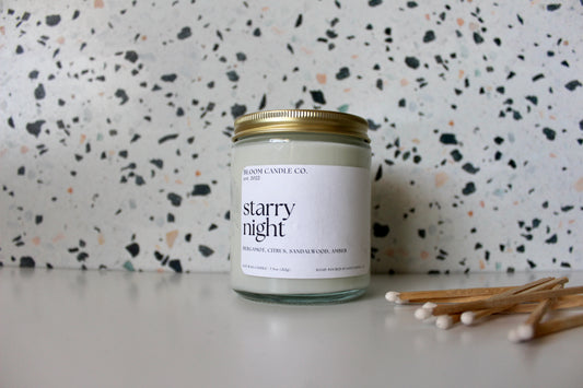 starry night candle