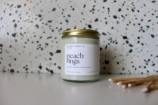 peach rings candle
